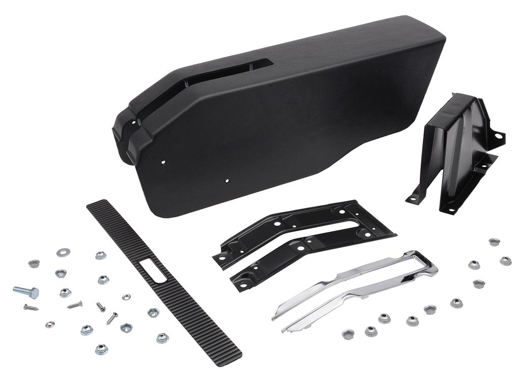 1967 Black Emergency / Parking Brake Console Assembly