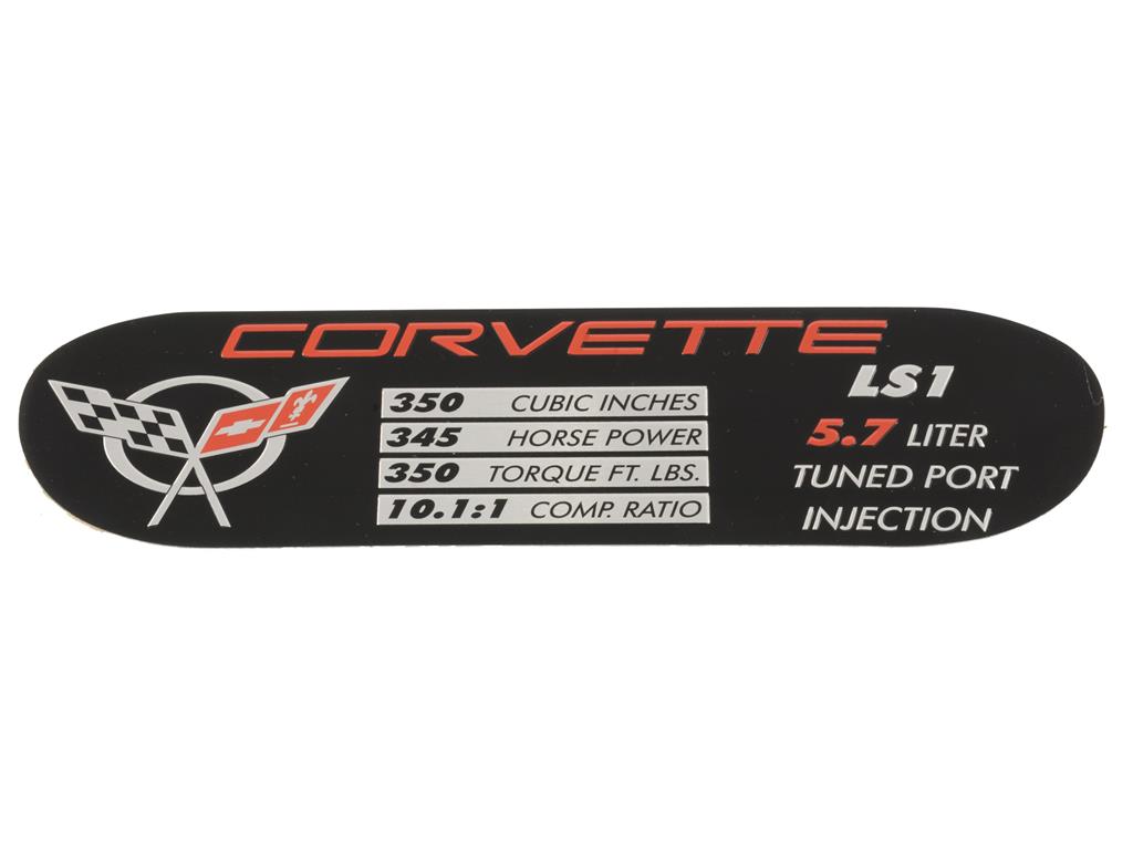 97-00 Engine ID Spec Plate - 345hp *Discontinued*