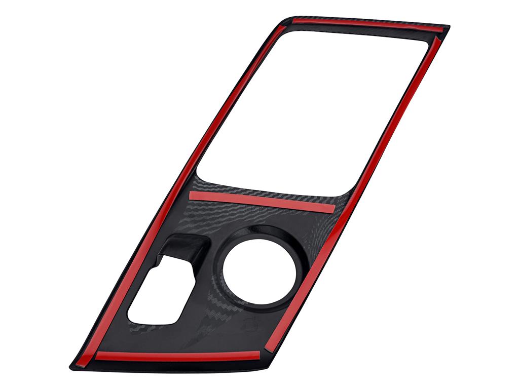 2014-2019 Manual Carbon Fiber Look Shifter Console Bezel Overlay