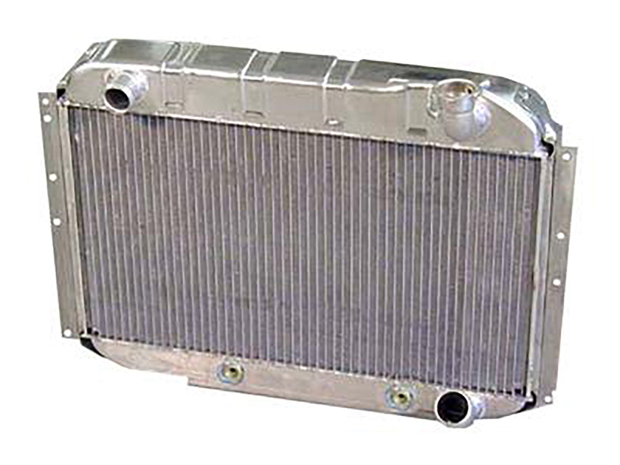 55-60 Direct Fit Aluminum Radiator w/Auto Trans Cooler Radiator Finish: Natural