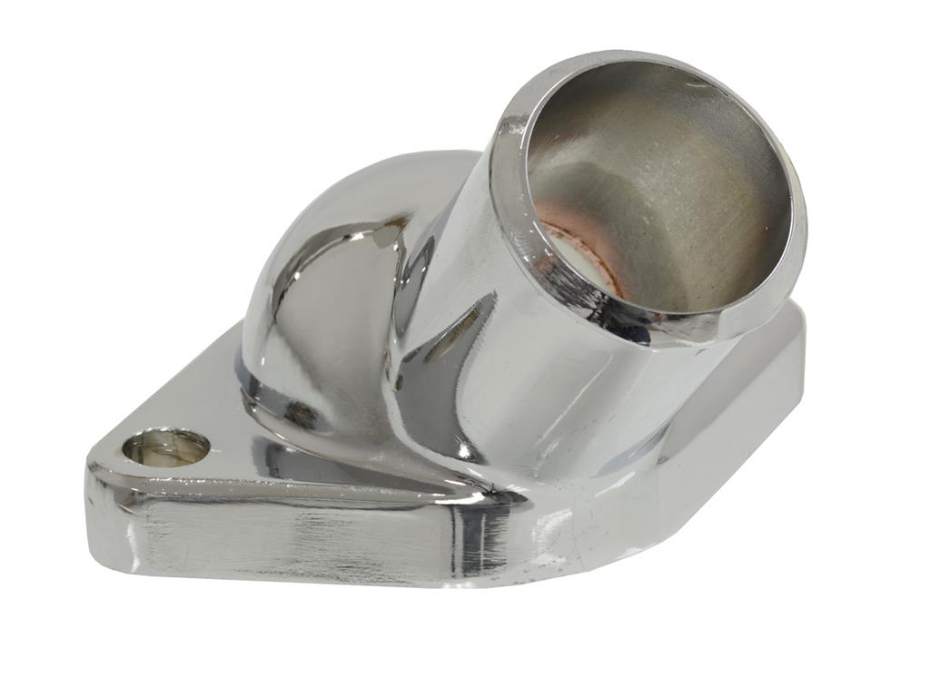 57-65 Chrome Thermostat Housing / Waterneck With Hi-Performance