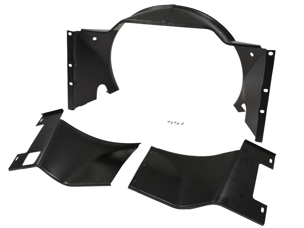 60-62 Fan Shroud - Complete With Screws Upper And Lower - 3 Pieces