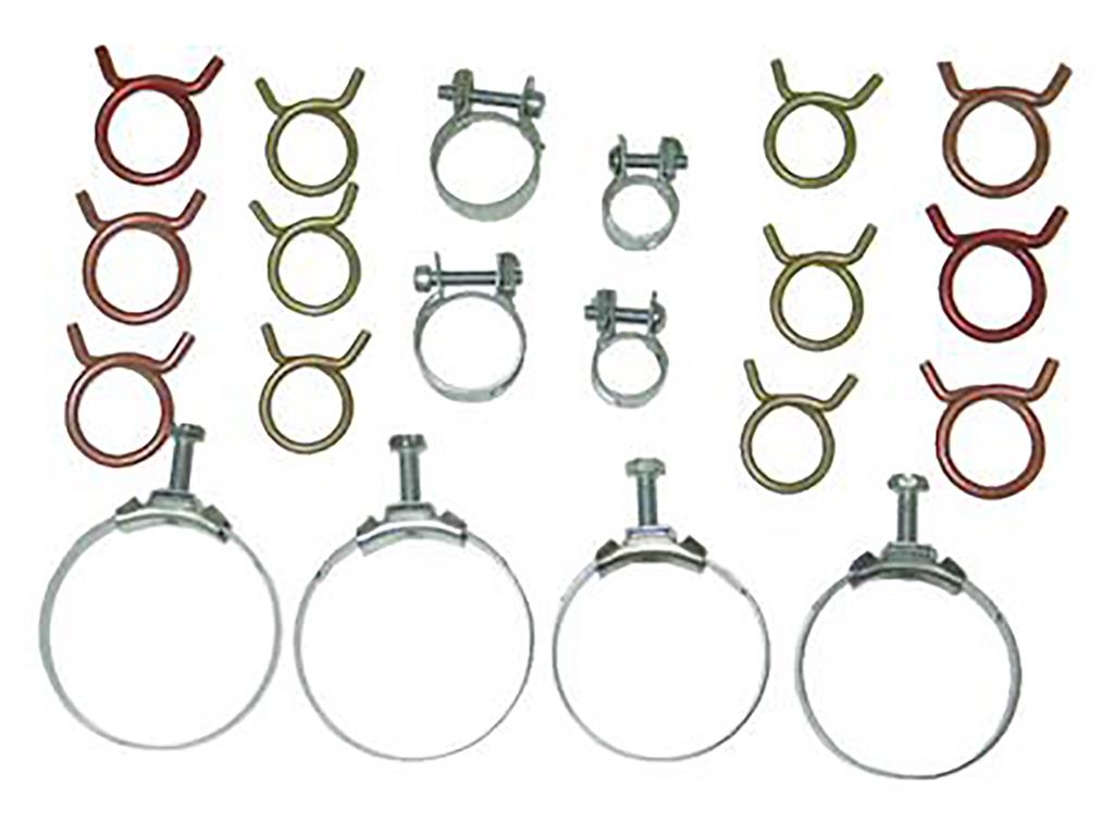 63-67 Hose Clamps Set - Dated 327 With Air Conditioning - Correct Wittek