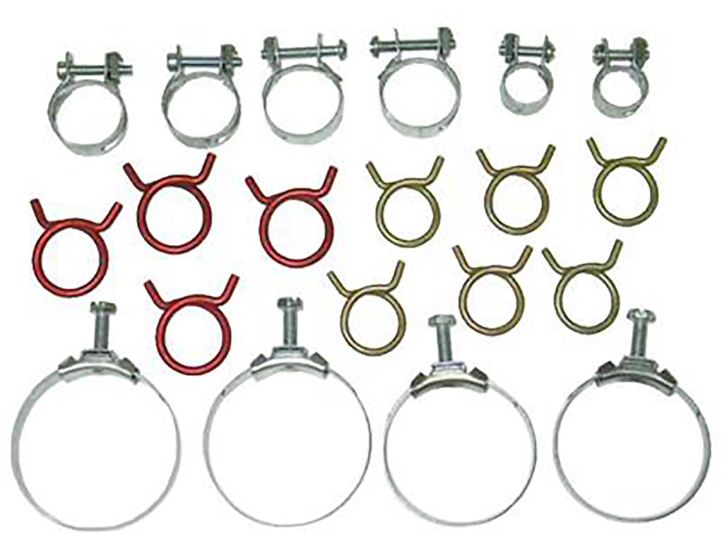 63-67 Hose Clamp Set - Dated 327 Hi Perf With Air Conditioning - Correct Wittek