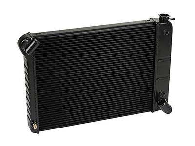 66-68 427 w/Auto & 68 327 w/Auto Direct Fit Aluminum Radiator Radiator Finish: Black Ice Coat