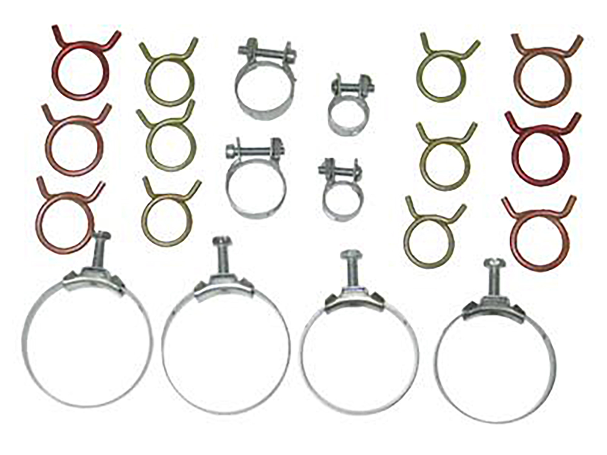 63-67 Hose Clamp Set - Non Dated 327 With Air Conditioning ( Correct Wittek ) 20
