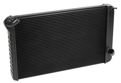 69-72 427/454 w/4-spd Direct Fit Aluminum Radiator Radiator Finish: Black Ice Coat