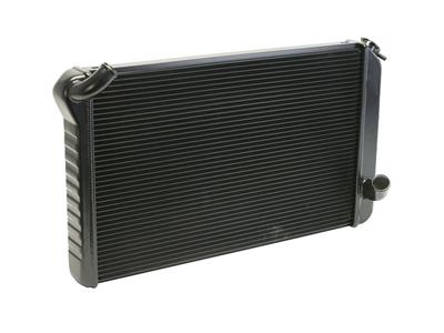 73-76 350/454 w/4-spd Direct Fit Aluminum Radiator Radiator Finish: Black Ice Coat
