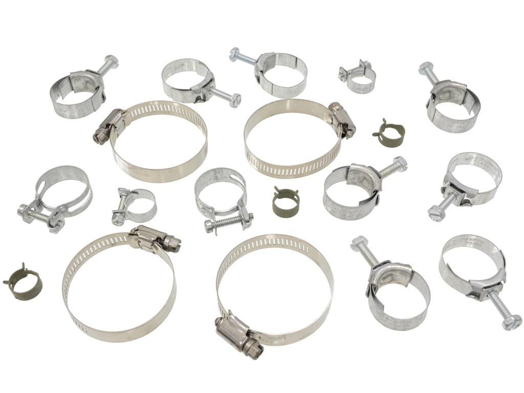 73-74 Radiator And Heater Hose Clamp Set - 350 Without Air Conditioning - 19 Pc.