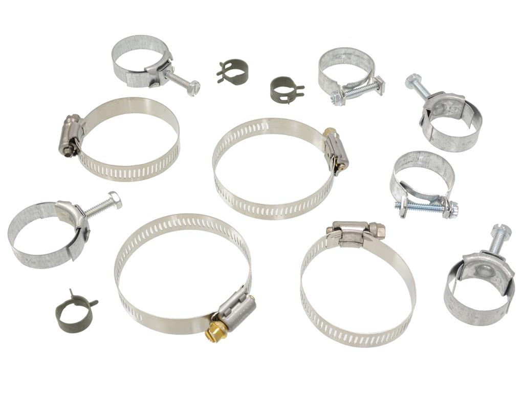 73-74 Radiator And Heater Hose Clamp Set - 454 Without Air Conditioning - 13 Pie