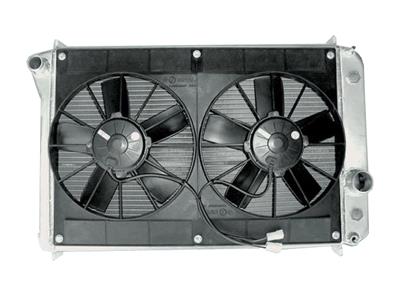 90-96 Aluminum Radiator Direct Fit Manual With Fan Double Row