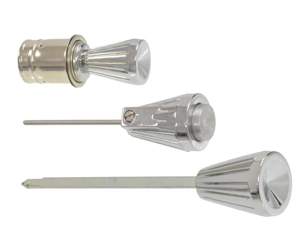 61-62 Dash Knob Set With Windshield Washer - Set Of 3