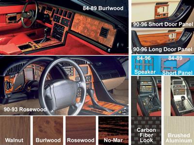 84-85 5 Piece Standard 4 Speed With Od Switch On Console Wood Dash Kit