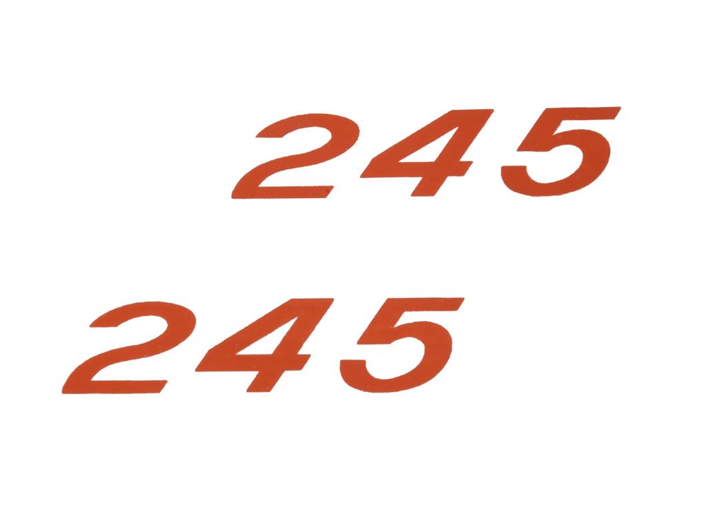 1957-1961 Decal - Valve Cover 283 With 2" X 4" Bbl 245 Horsepower Red