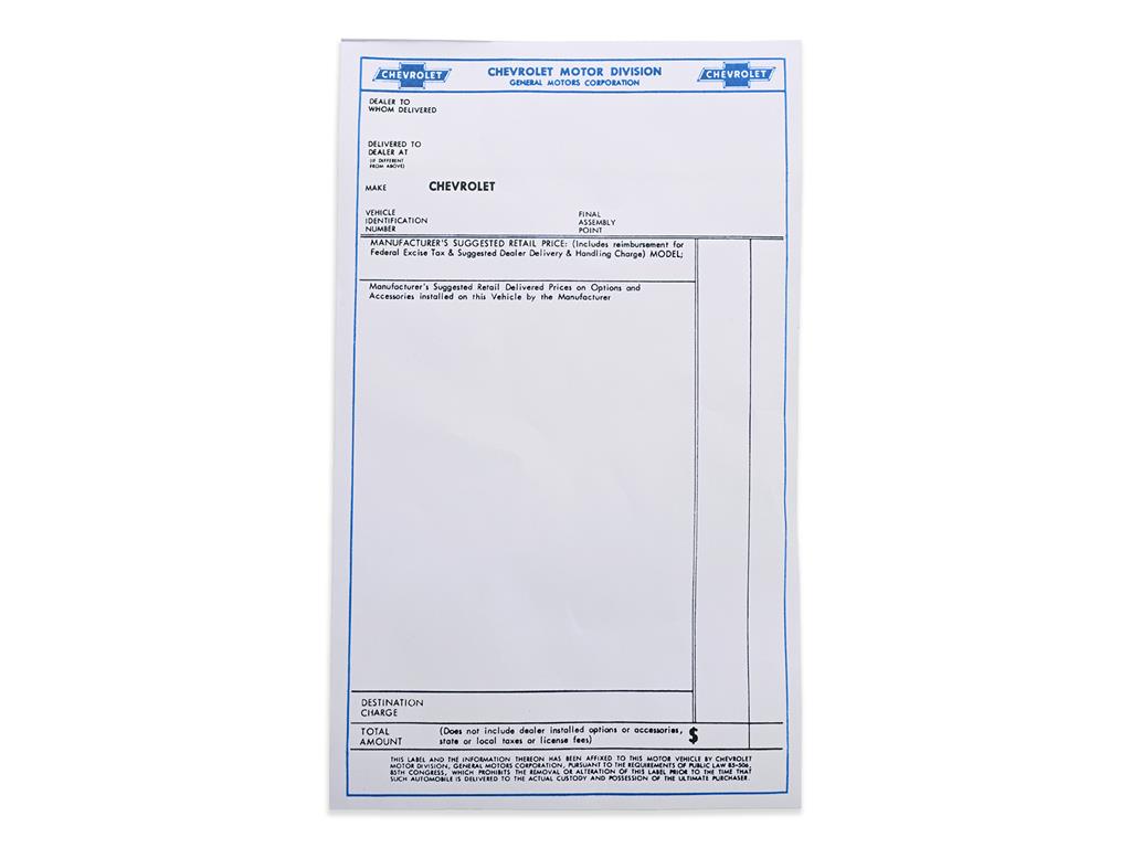 58-65 Window Sticker