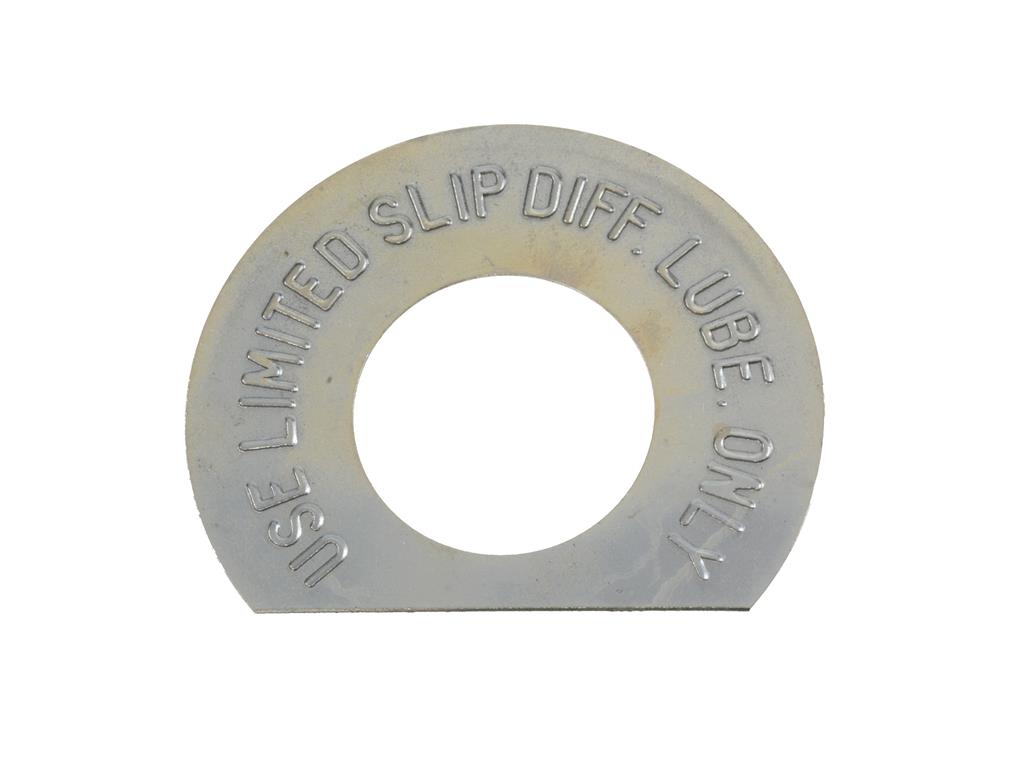 63-64  Round Metal Limited Slip Differential Tag