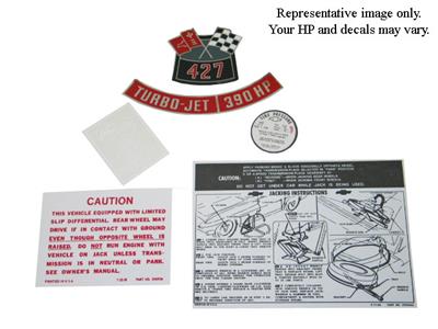67 Decal Set - 435 Horsepower - 6 Pieces