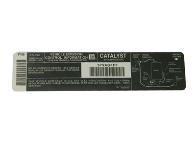 03 Decal - Emission LS6 ( FYB ) *DISCONTINUED*