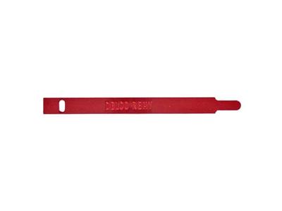1962-1974 Distributor Band / Tag Red with Distributor Number And Date