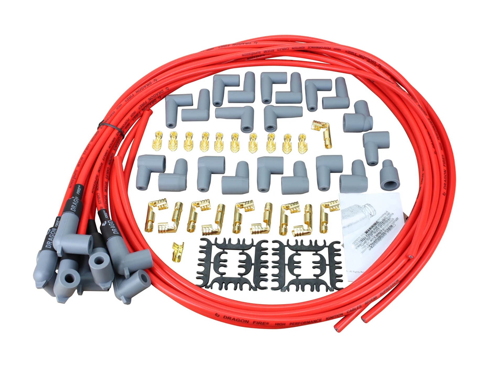 1956-1991 Dragon Fire Sport Spark Plug Wire Set w/90 Boots