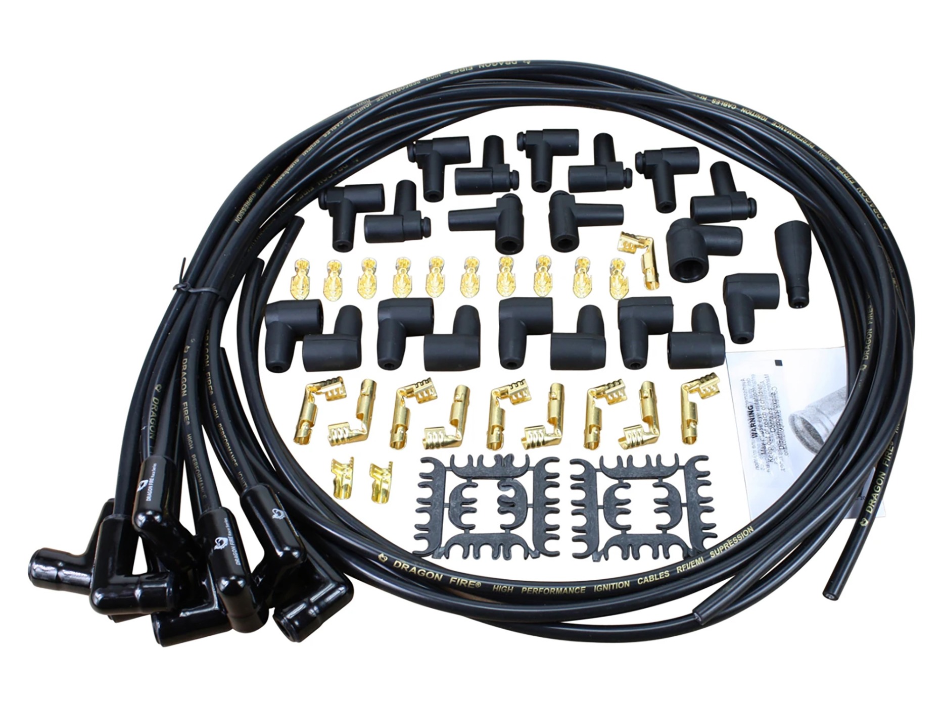 1956-1991 Dragon Fire Sport 8.5mm Spark Plug Wire Set w/90 Ceramic Boots
