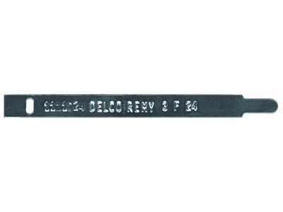 1963-1967 Distributor Band / Tag Silver with Distributor Number And Date