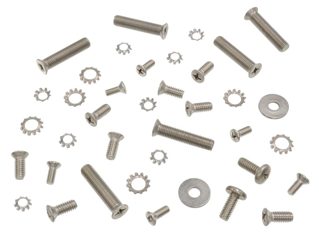 1956-1962 Door Striker/Door Latches/Door Jamb Screws Stainless Steel 24 Pieces