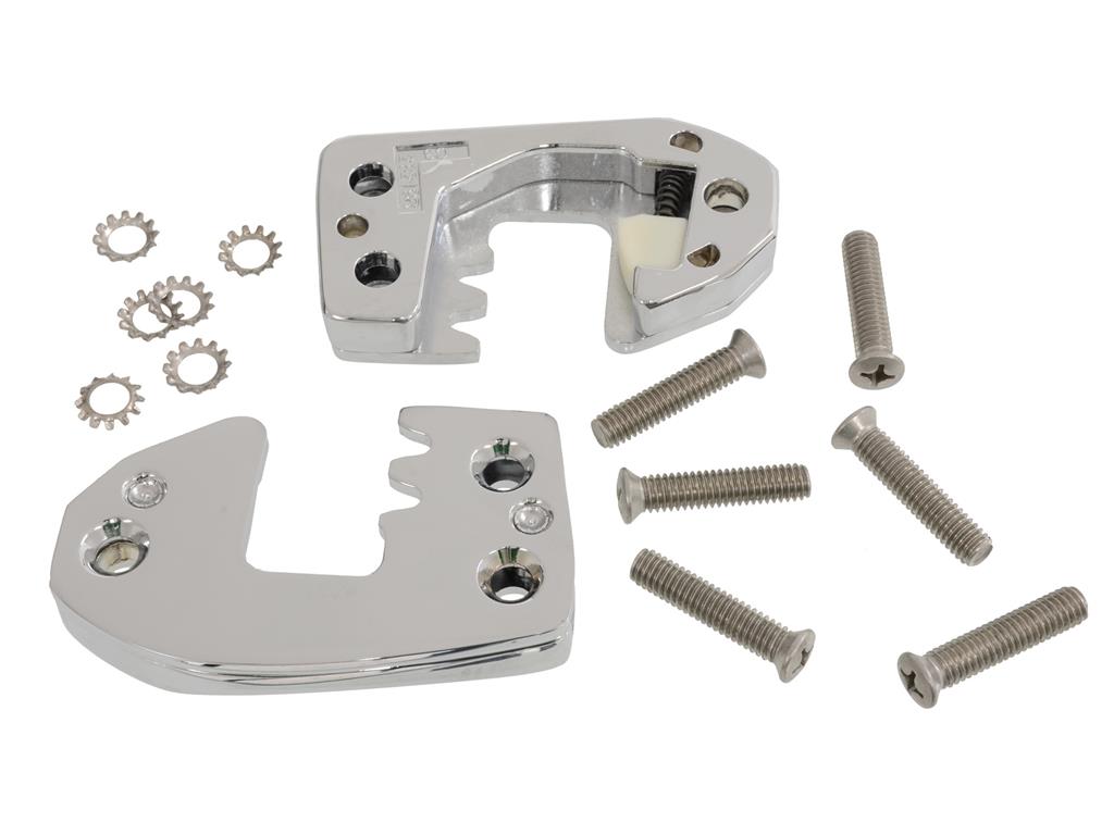 63-67 Chrome Door Striker - Pair - With Screws