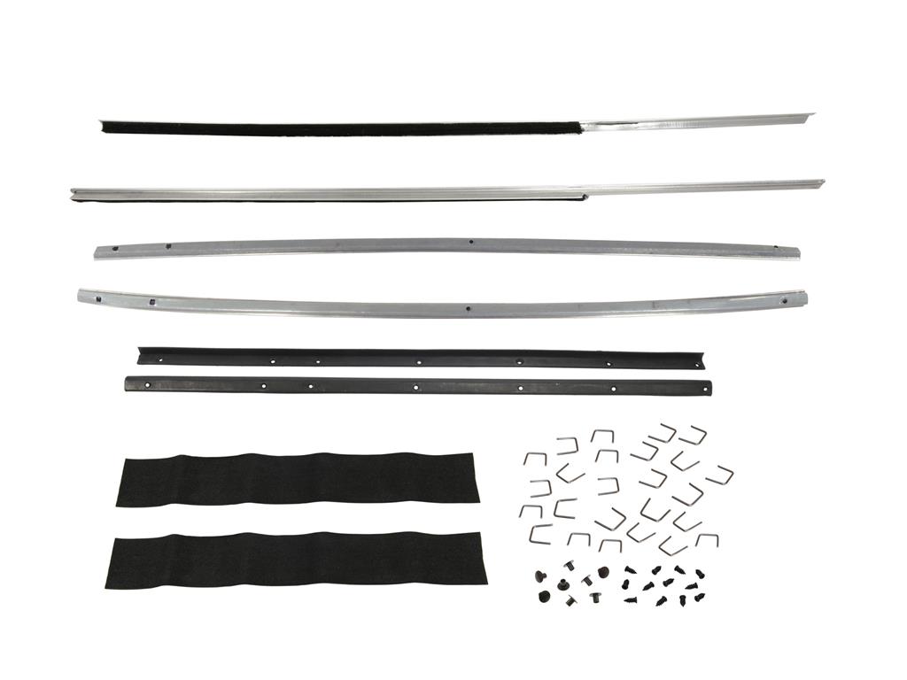 67 Convertible Door Window Seals / Felts Kit