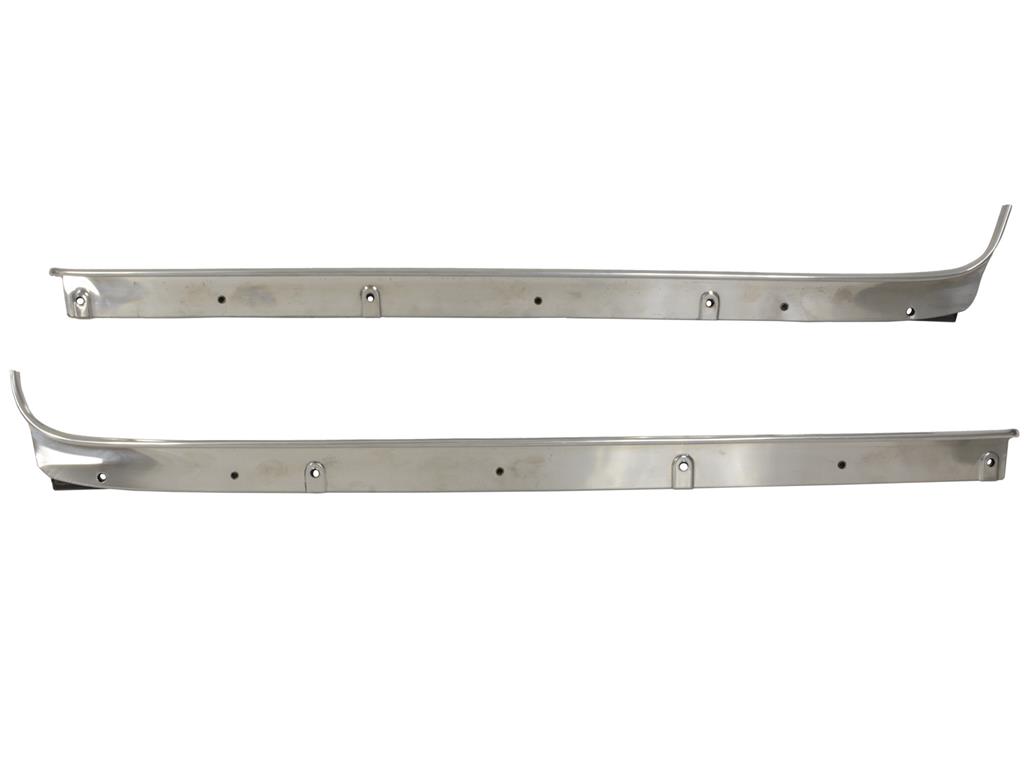 64-67 Coupe Door Outer Window Mouldings with Seals