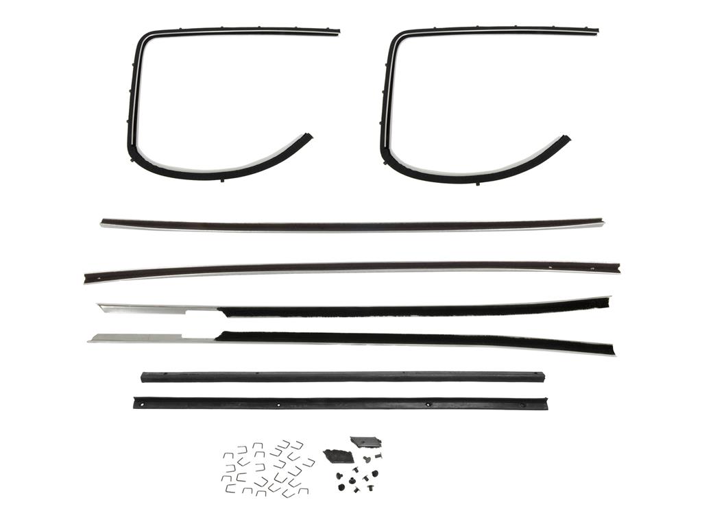 64 Coupe Door Window Seals / Felts Kit