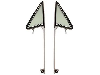 63-67 Coupe Door Vent Window Frame Assembly w/Glass