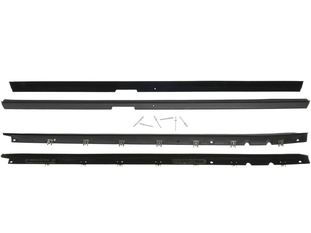 1984-1989 Corvette Door Window Inner & Outer Seal Kit (Reproduction)