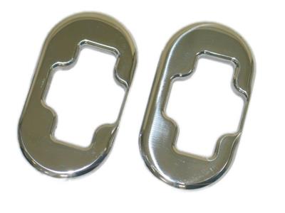 97-04 Door Striker/Catch Bezels Polished Billet Aluminum Pair *Discontinued*