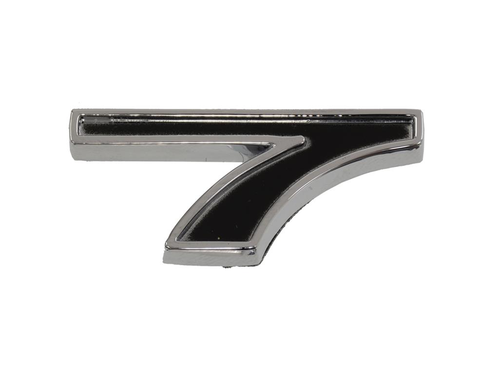 7 Individual Numeral Emblem Color: Black