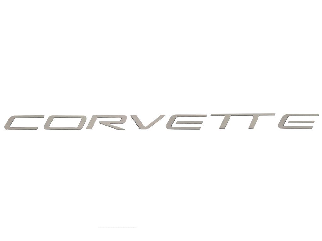 97-04 Rear Bumper Corvette Letters / Emblem Set - Stainless Steel Polished