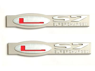 05-13 LS7 Supercharged Billet Emblem (set Of 2)