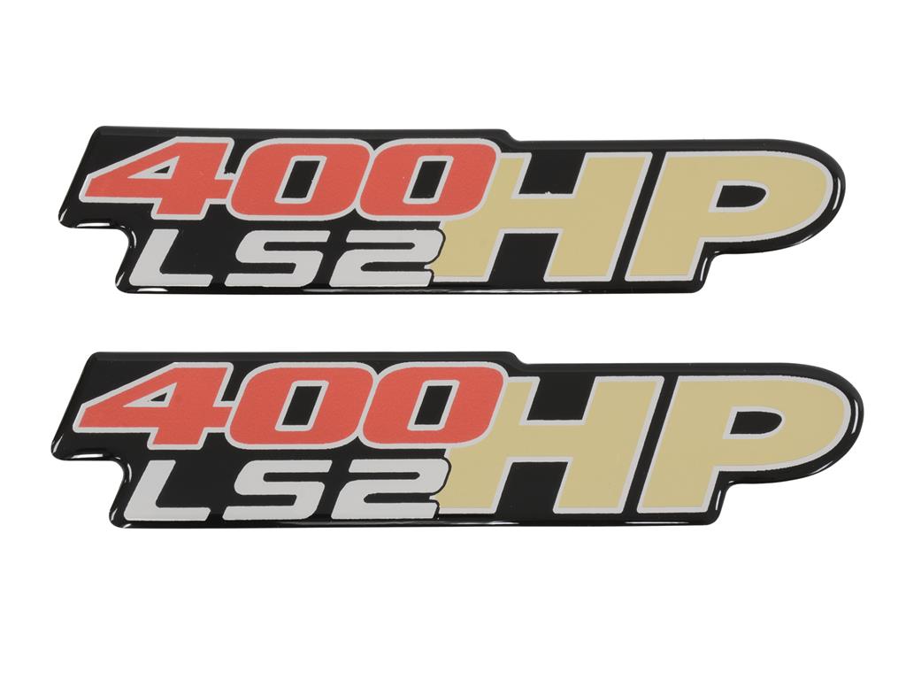 Fender / Bumper Gel Emblem - 400hp Ls-2 *Discontinued*