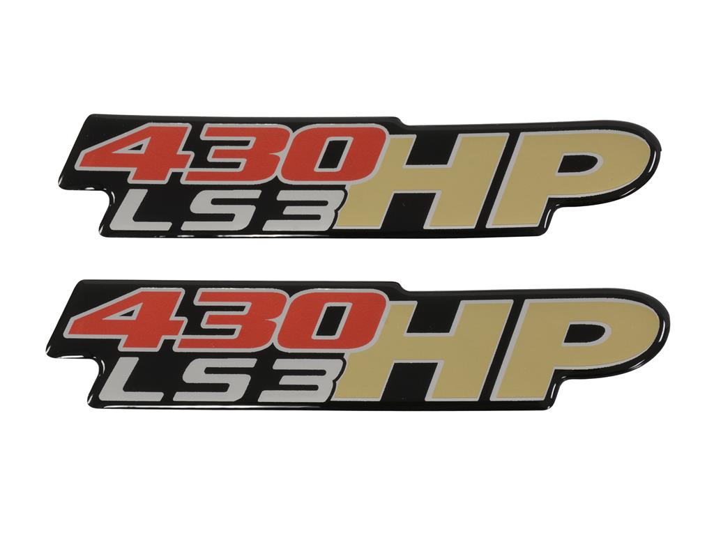 Fender / Bumper Gel Emblem - 430hp Ls-3 *Discontinued*