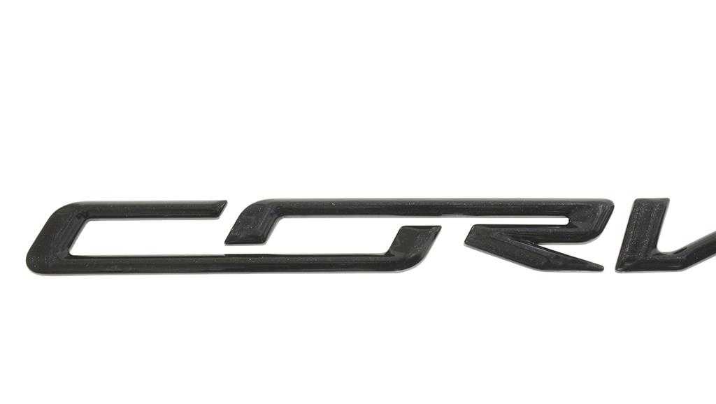 14-19 Emblem - Carbon Flash Rear Bumper Corvette Script