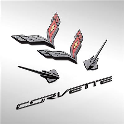 14-19 Carbon Flash Emblems Set - 5 Pieces (ND)