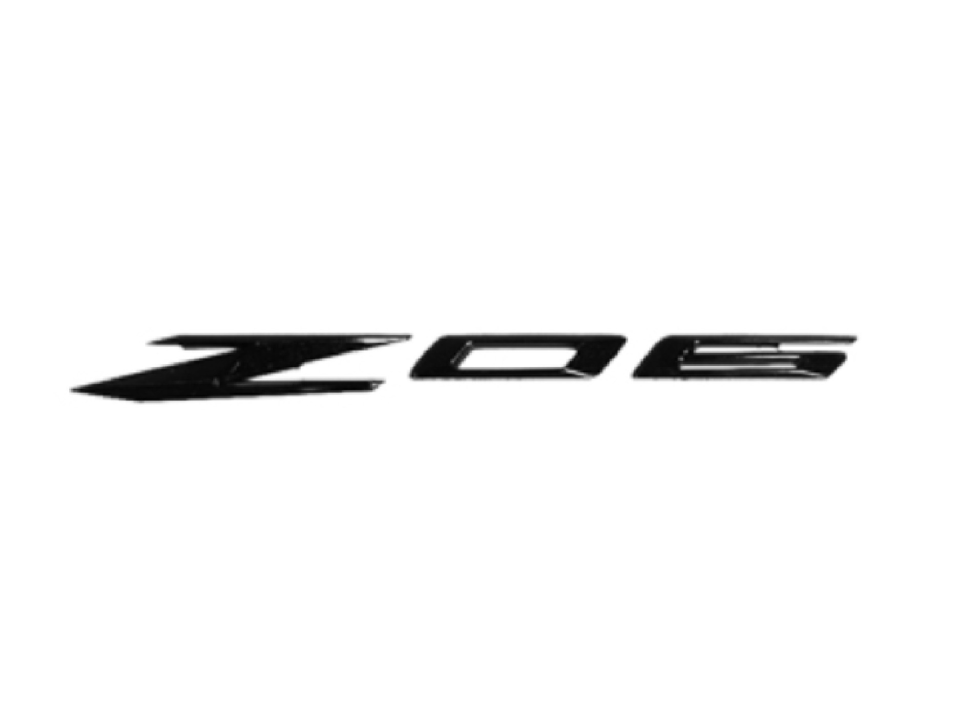 2023-2025 Left Z06 Side Emblem Black