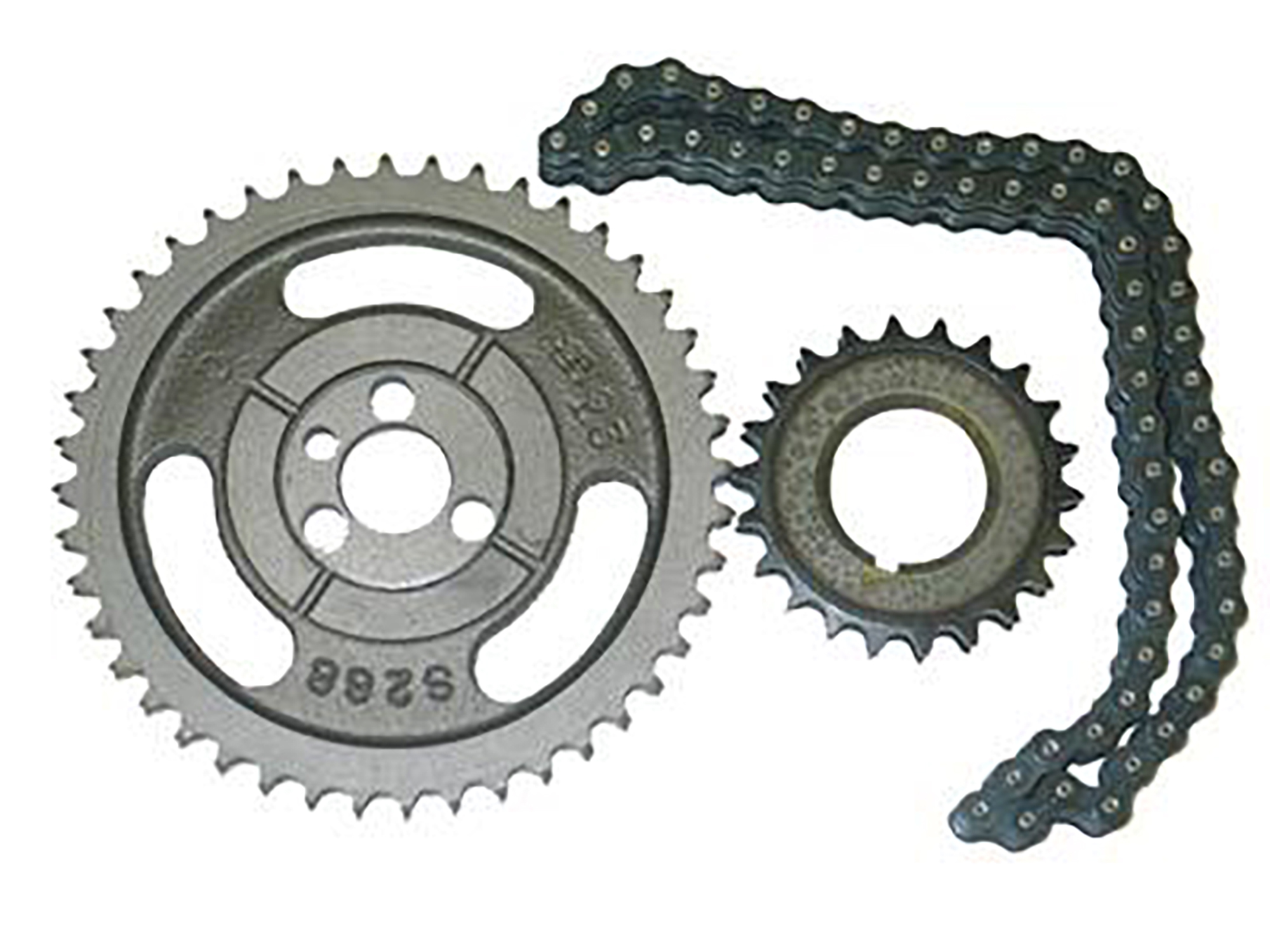 1957-1986 283/327/350 Timing Chain with Gears Set - Double Roller