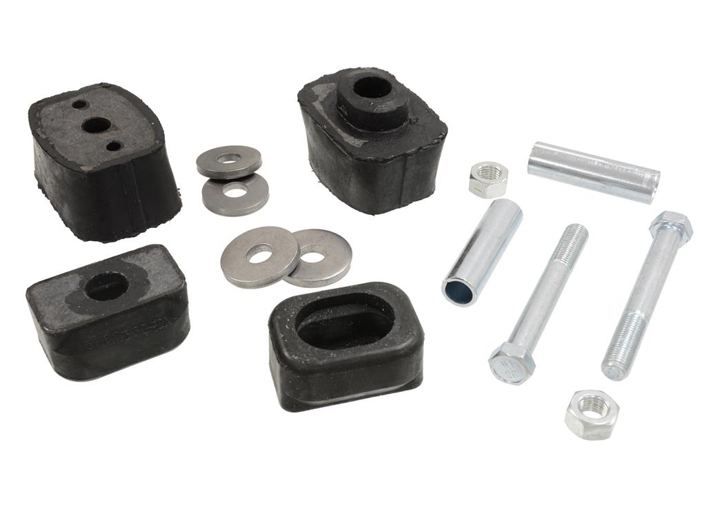 1955-1962 Front Engine Rubber Mount Kit - Complete With Bolt And Spacer Kit