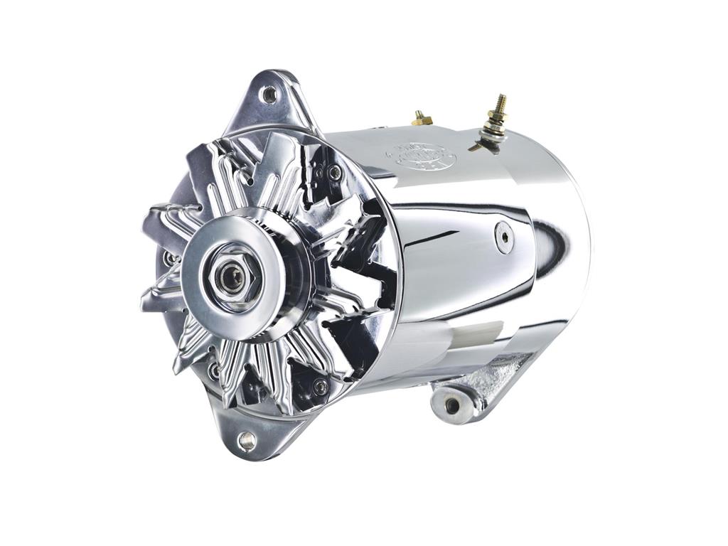 1958-1962 Powermaster PowerGEN Alternator 90-65 Amps 3/8" 1VP Chrome