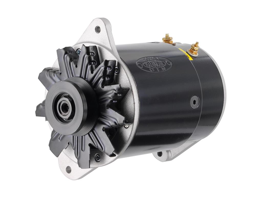 1956-1957 Powermaster PowerGEN Alternator 90-65A 3/8 Pully 1VP Black (ND)