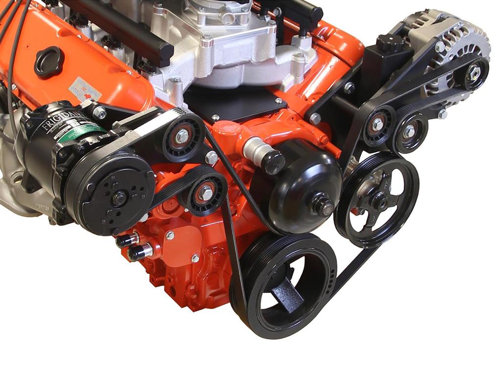 1953-1982 LS Accessory Drive Kit with Power Steering & Air Conditioning