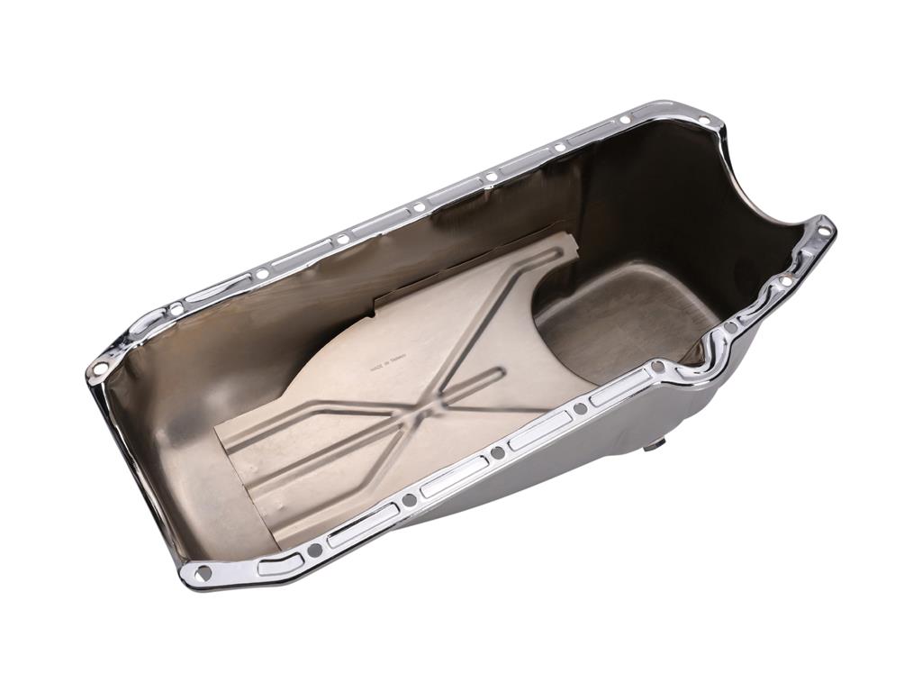 1963-1979 Chrome Oil Pan - 327 / 350 Replacement (4 Quart)