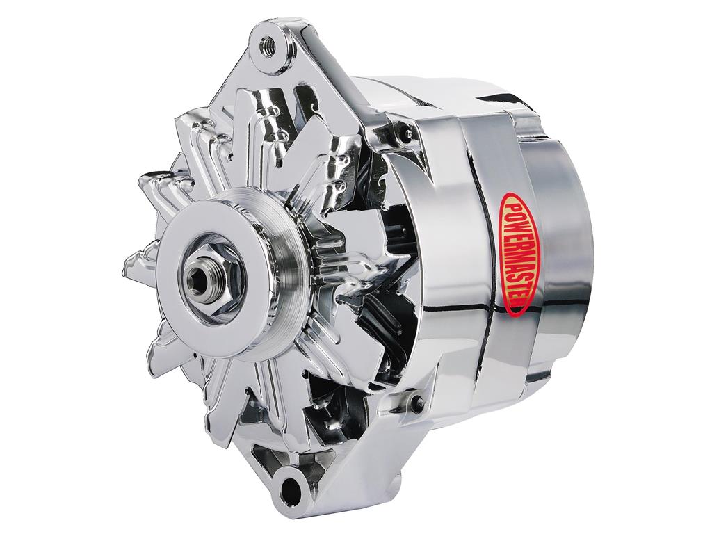 1963-1982 Powermaster 12si Style Alternator 150-100 Amps 1V Pulley Chrome