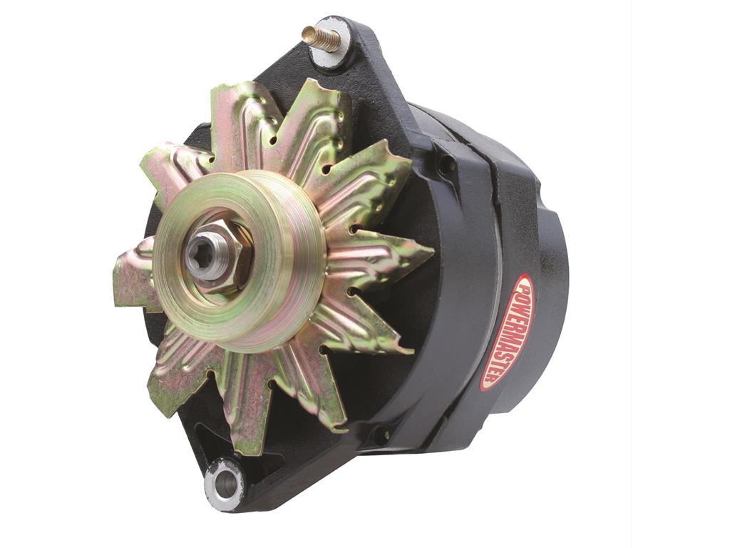 1963-1982 Powermaster 12si Style Alternator 150-100 Amps 1V Pulley Black